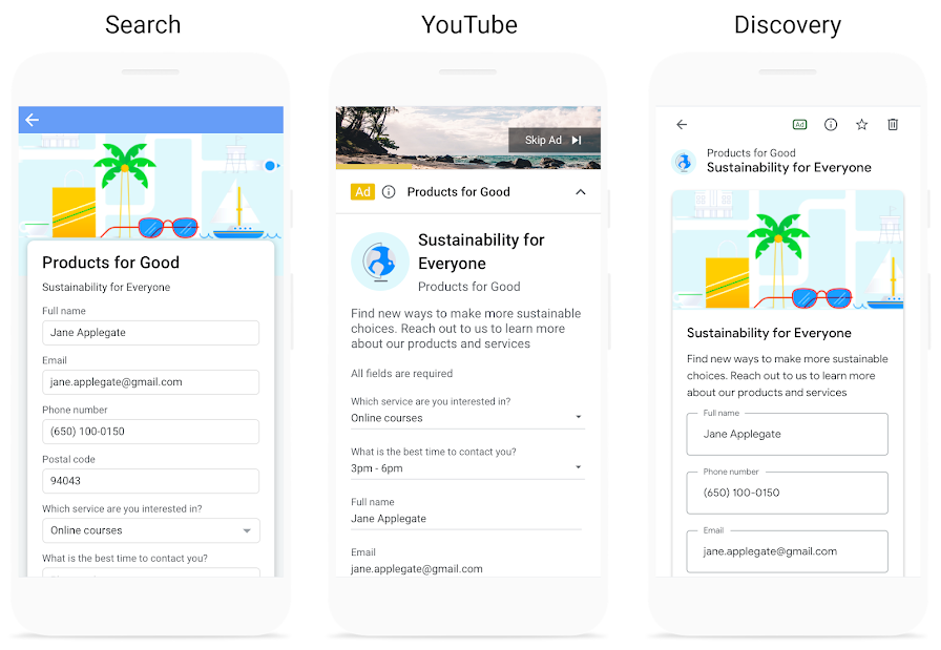Google Ads leadsextenties